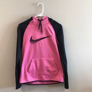 Pink and Black Nike Sweatshirt